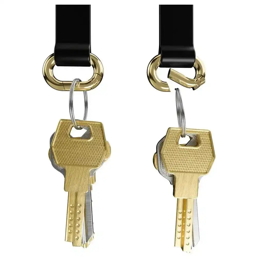 MagRing+ | Black Magnetic Adjustable Phone Ring with Keychain