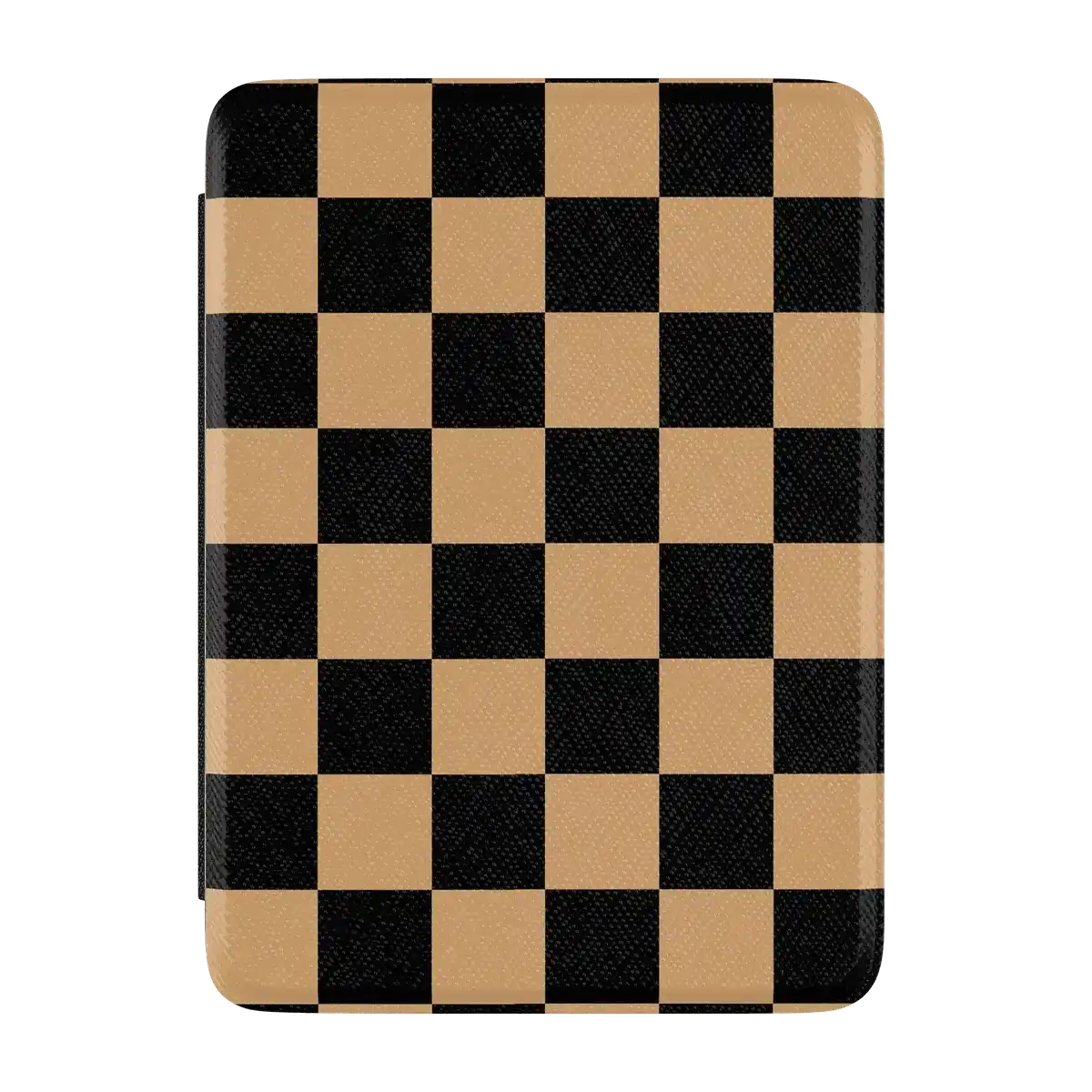 Fit Check | Black & Brown Checkerboard Kindle Case