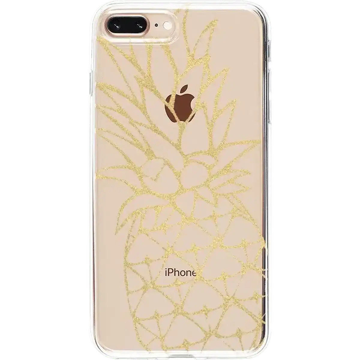You're a Fine-Apple | Gold Pineapple Clear Case