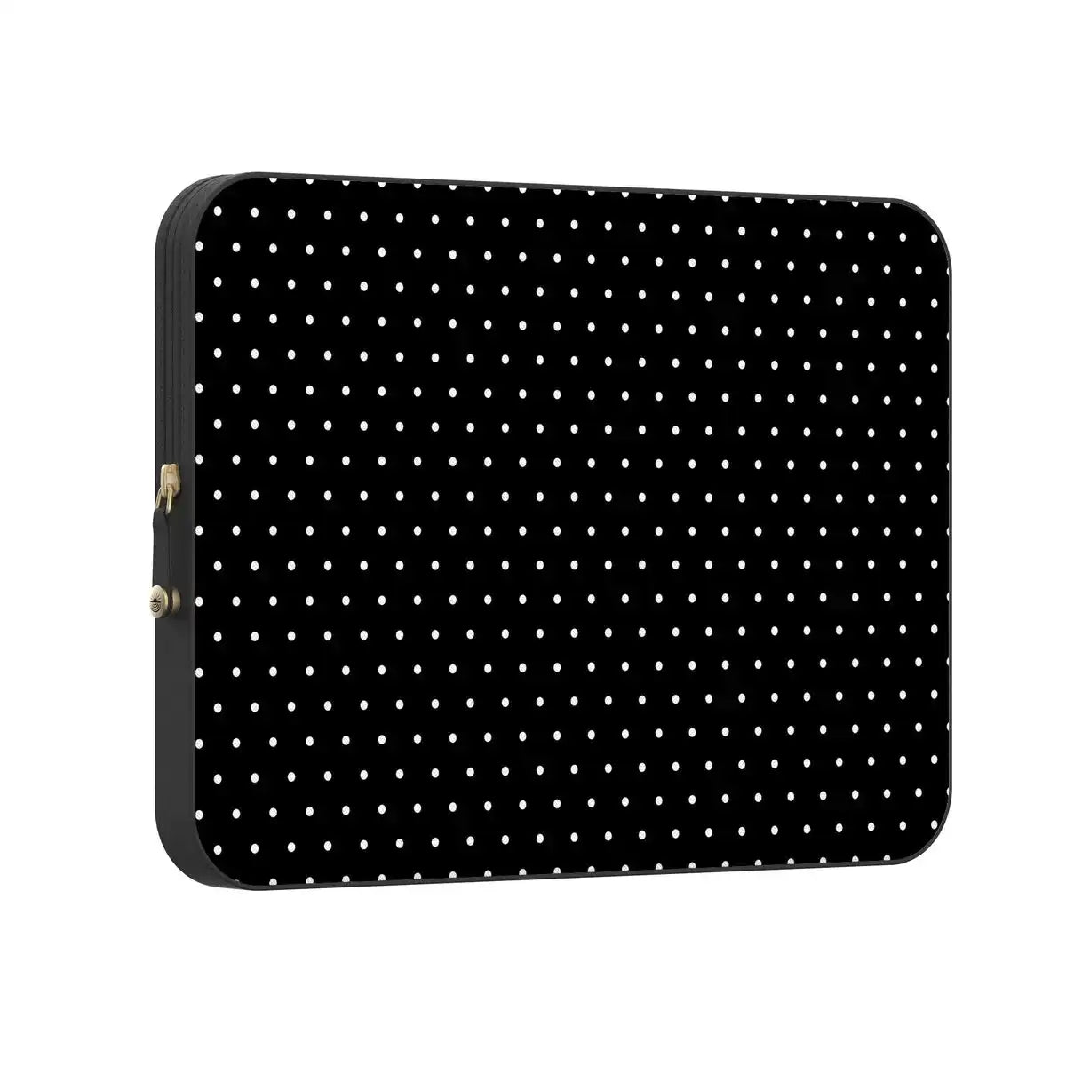 On the Dot | White Polka Dot Laptop Case
