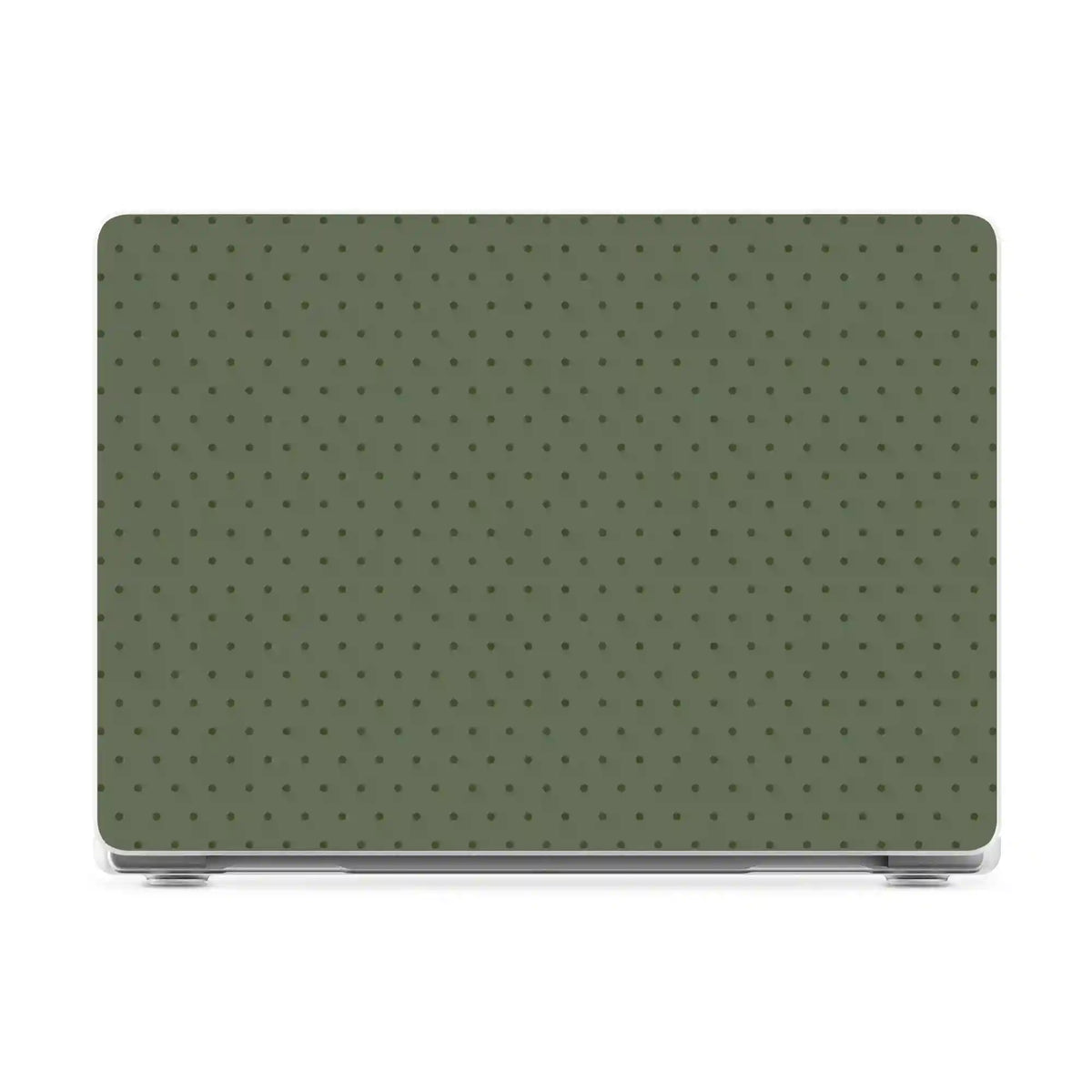 On the Dot | Olive Green Polka Dot Laptop Shell