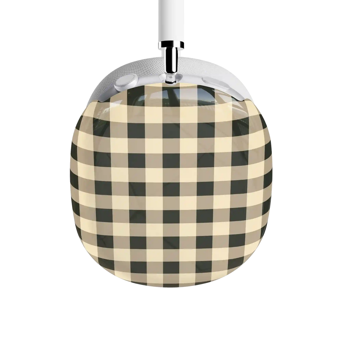 Cedar Lane | Black & Cream Gingham AirPods Max Case