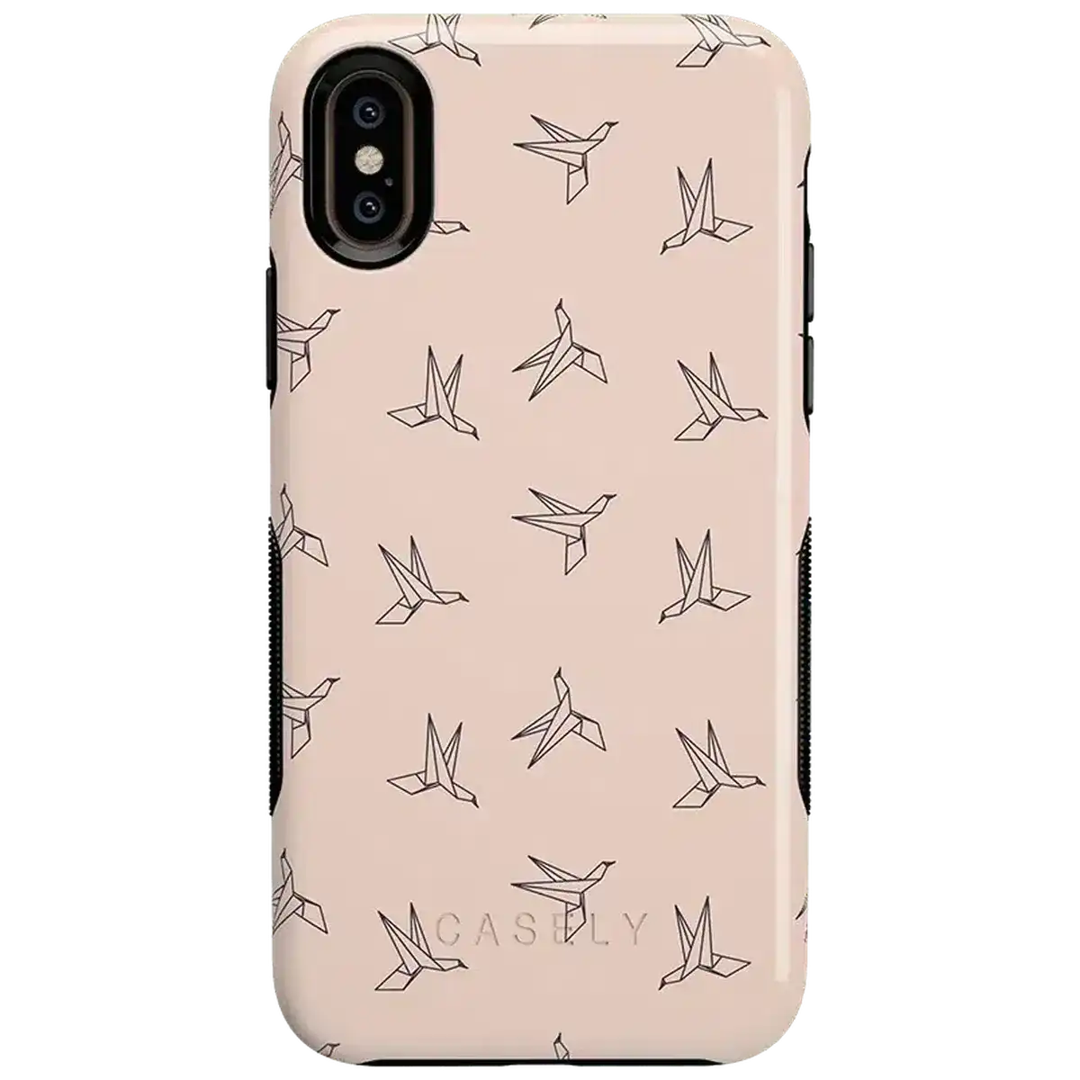Paper Crane Origami | Beige Pattern