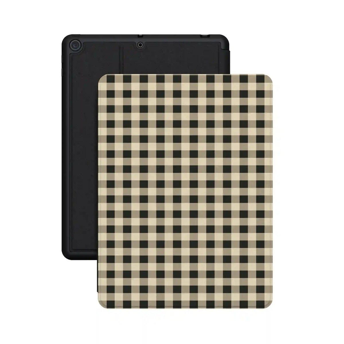 Cedar Lane | Black & Cream Gingham iPad Case