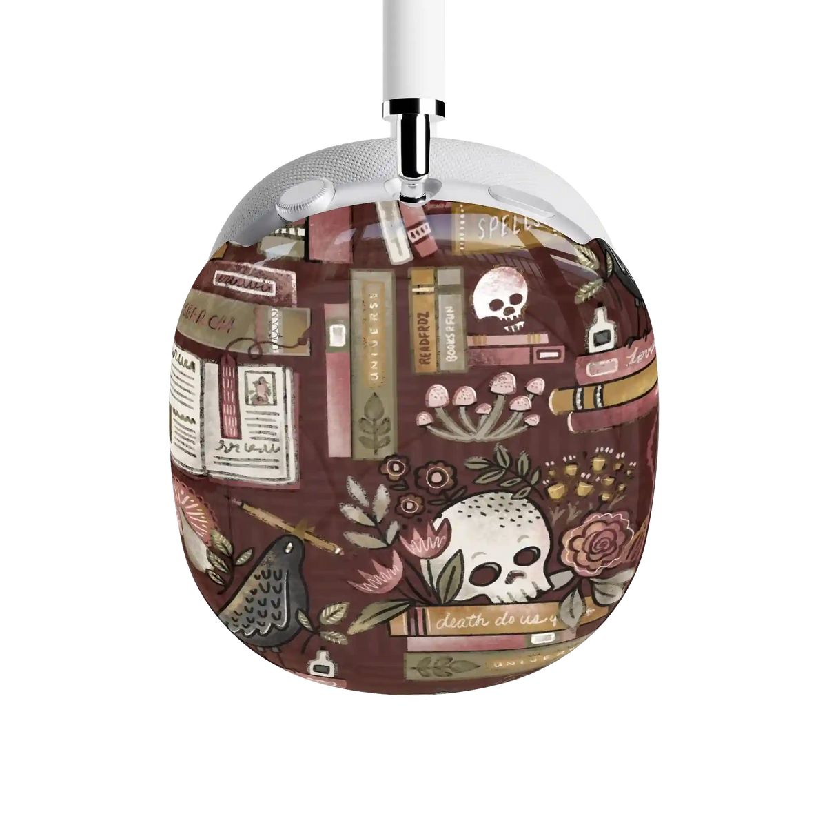 Gothic Noir | Spooky Bookshelf AirPods Max Case