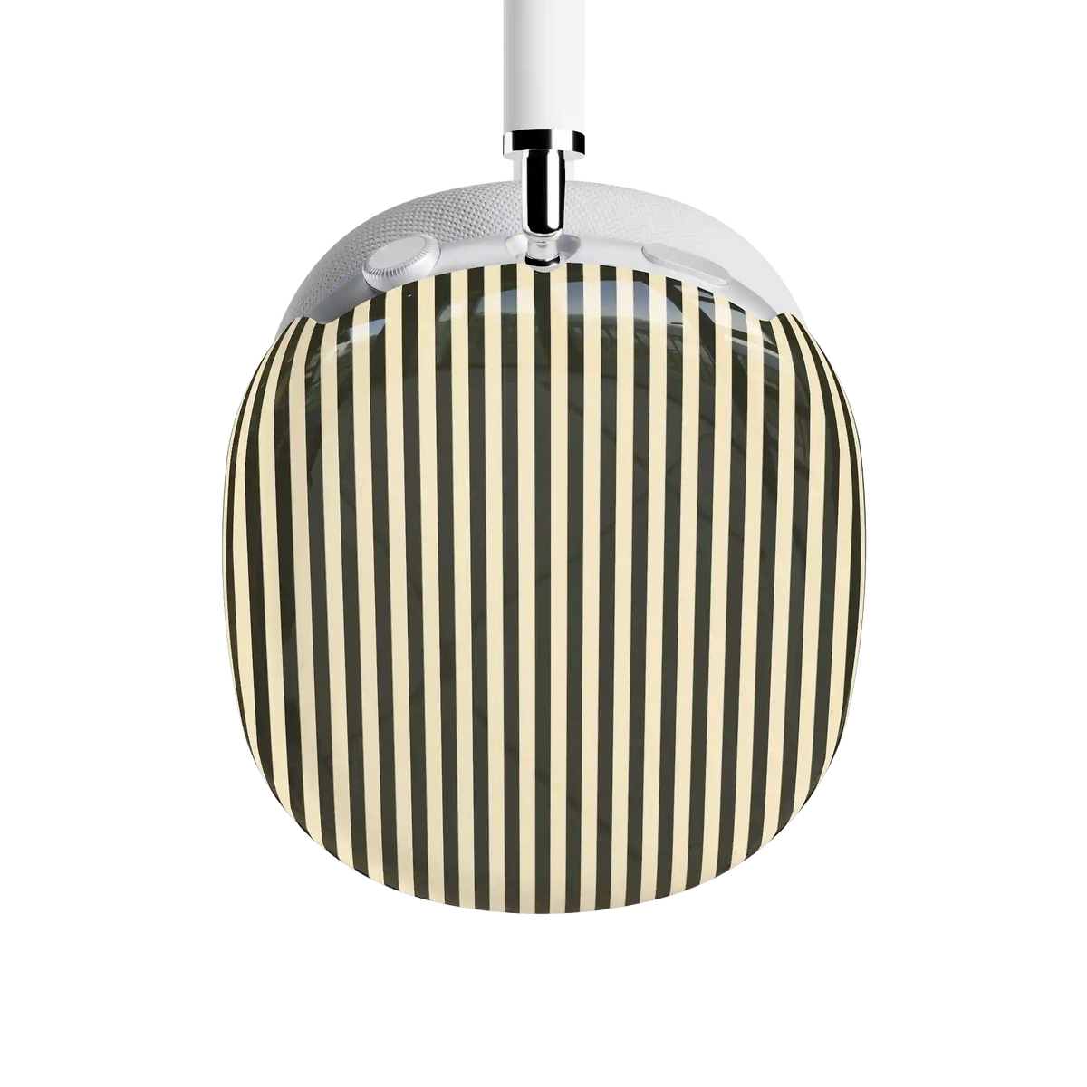 Stripes and the City | Black Pinstripes AirPods Max Case