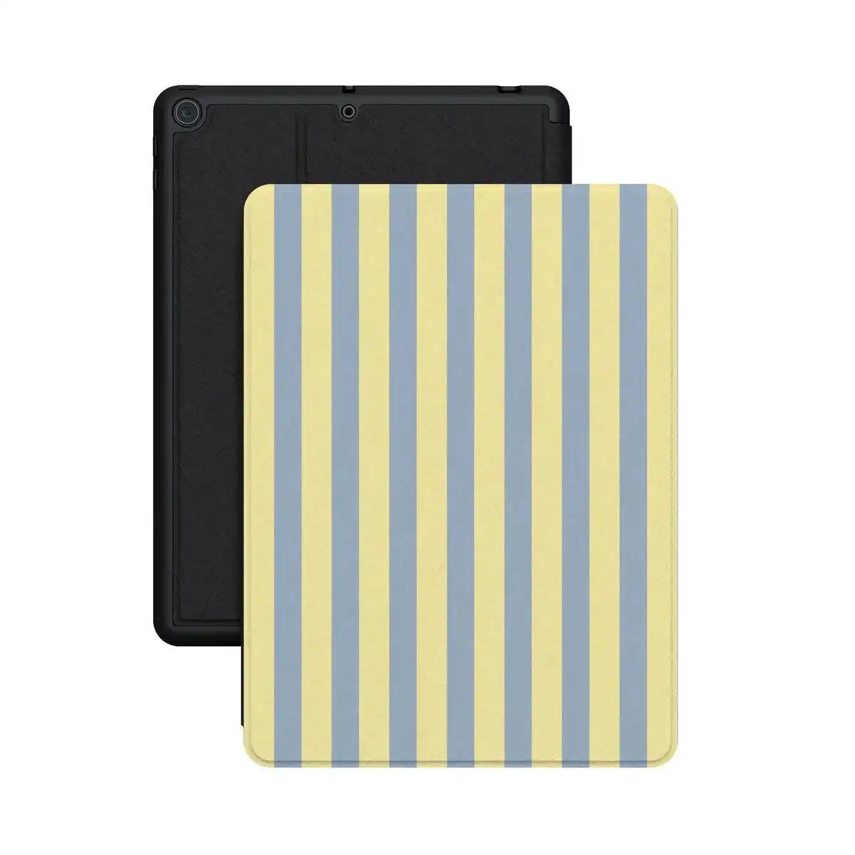 Coastline Stripes | Blue & Yellow iPad Case