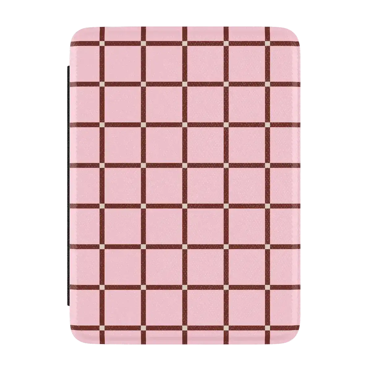 Uptown Gridlock | Pink Checkerboard Kindle Case