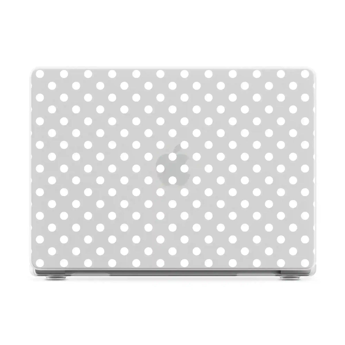 Spotted in SoHo | White Polka Dot Laptop Shell
