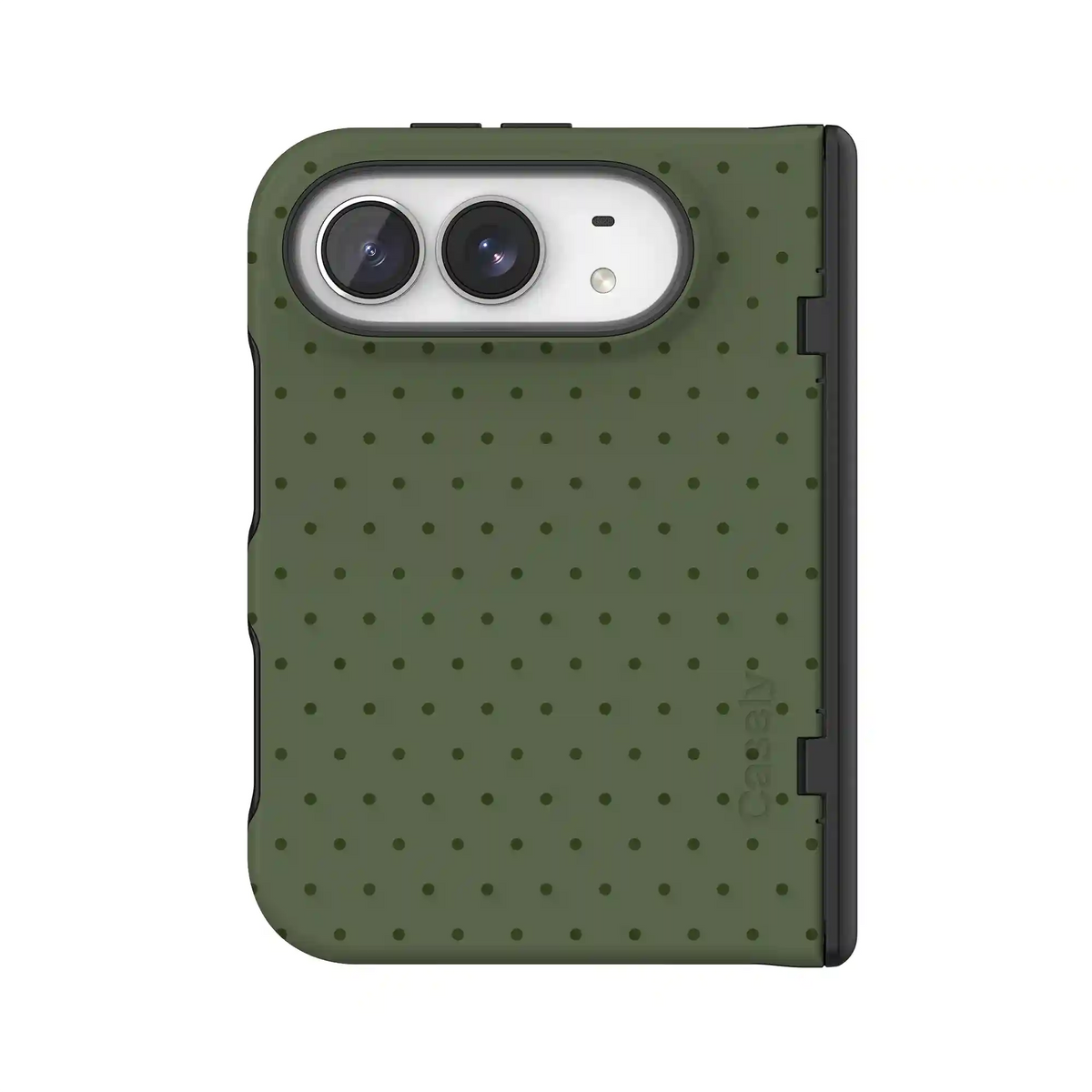 On the Dot | Olive Green Polka Dot Case