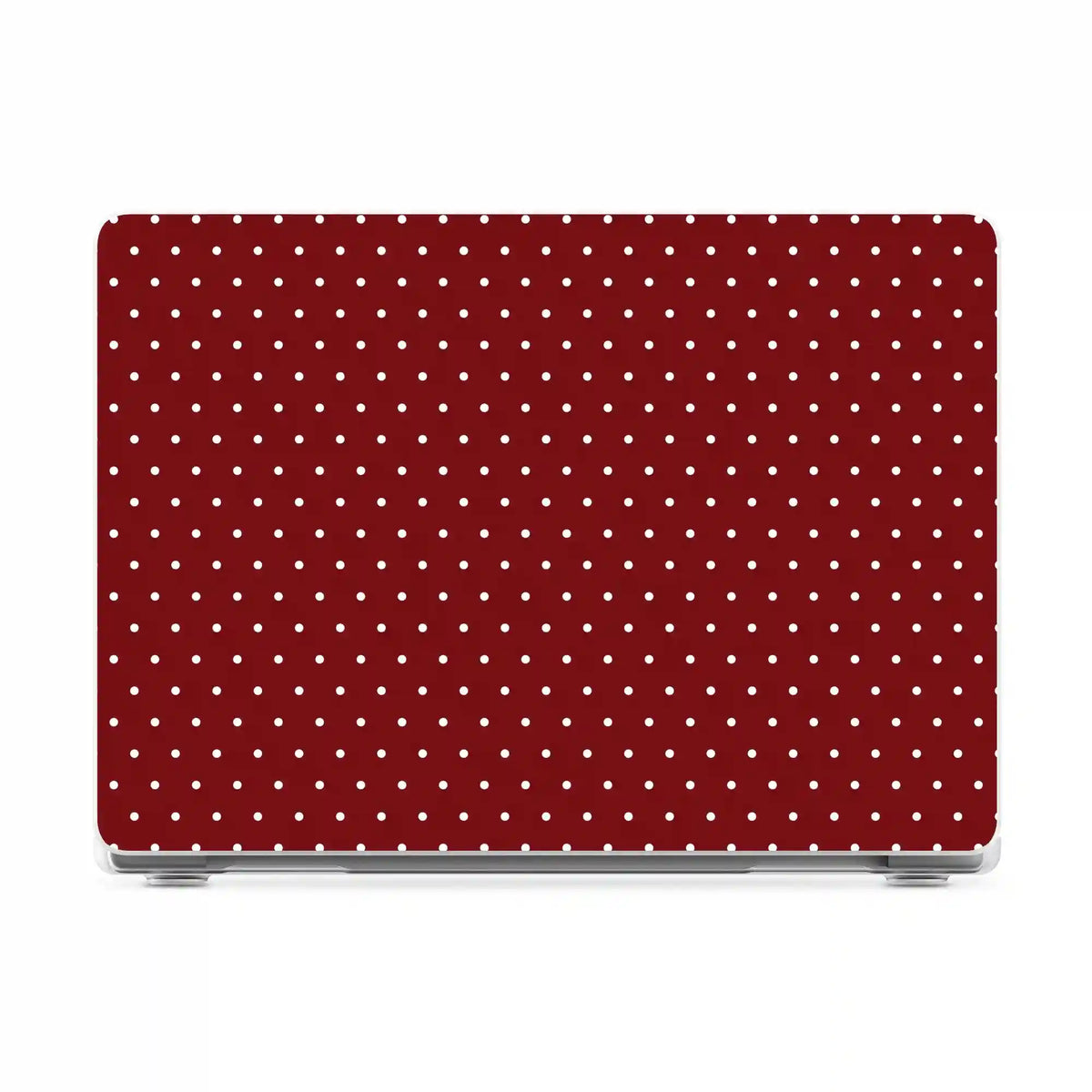 On the Dot | Maroon Polka Dot Laptop Shell