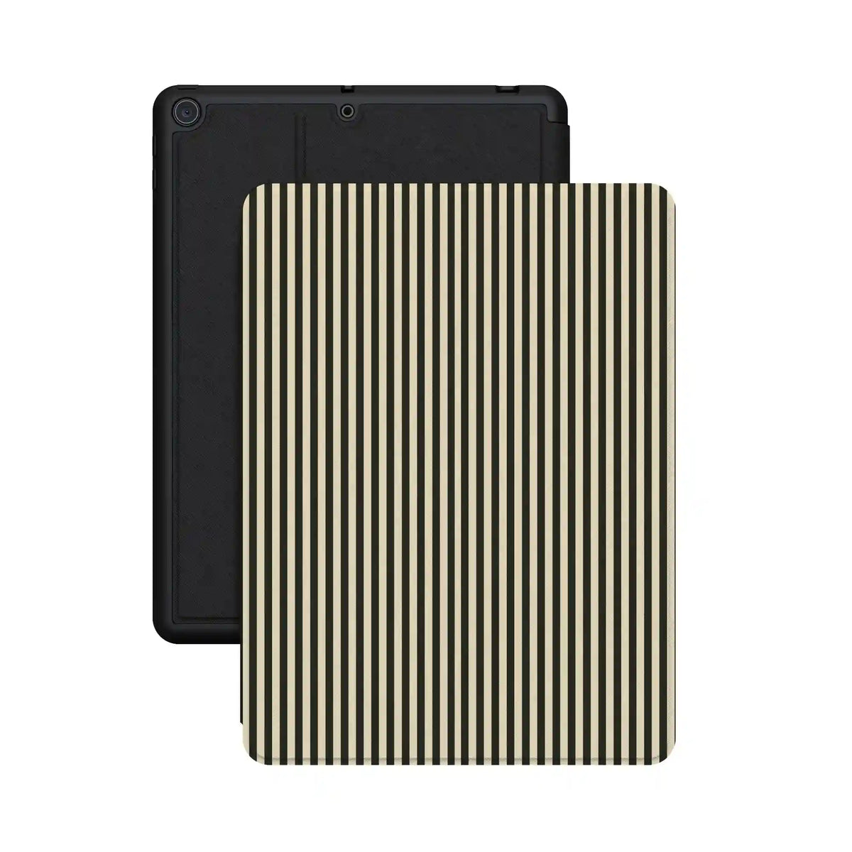 Stripes and the City | Black Pinstripes iPad Case