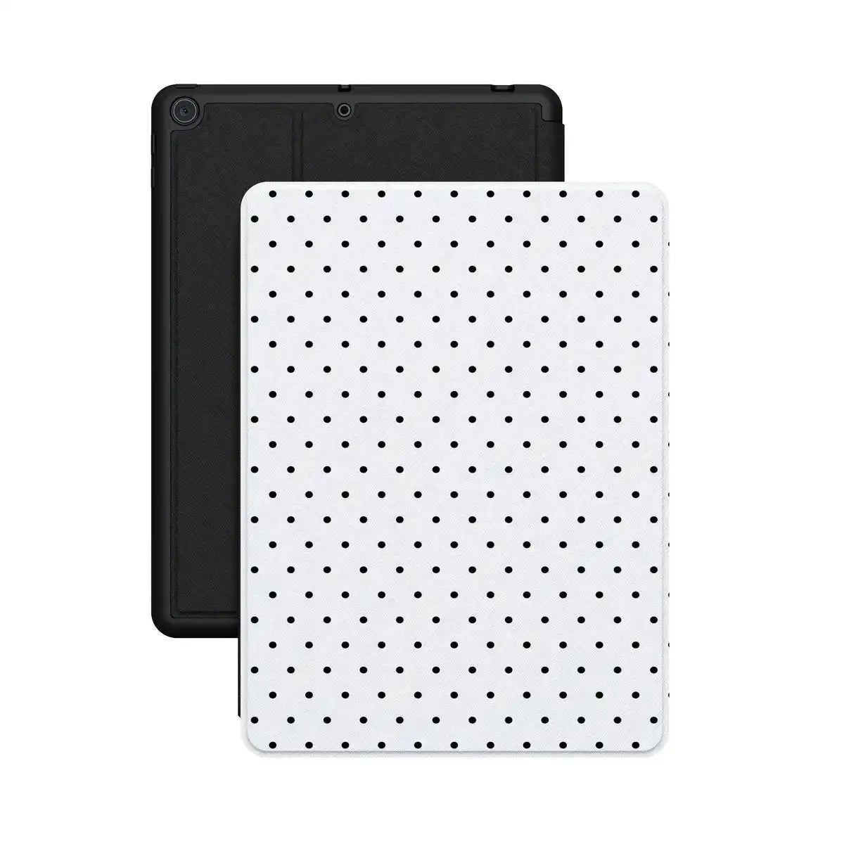 On the Dot | Black Polka Dot iPad Case