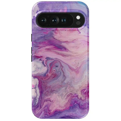 Tie Dying Over You | Purple Marble Google Pixel Case