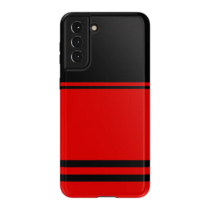 Storm Warning | Black & Red Stripes Case