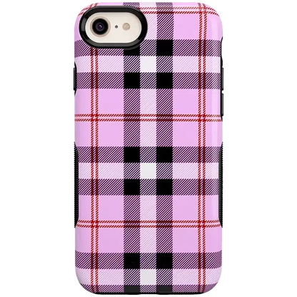 As if! | Light Purple Plaid Case