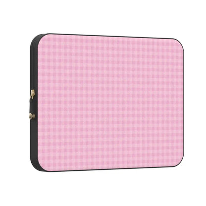 Sweet Jam | Light Pink Gingham Laptop Case