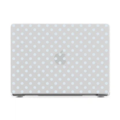 Spotted in SoHo | Light Blue Clear Polka Dot Laptop Shell