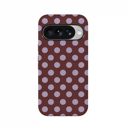 Spotted in SoHo | Burgundy Polka Dot Case