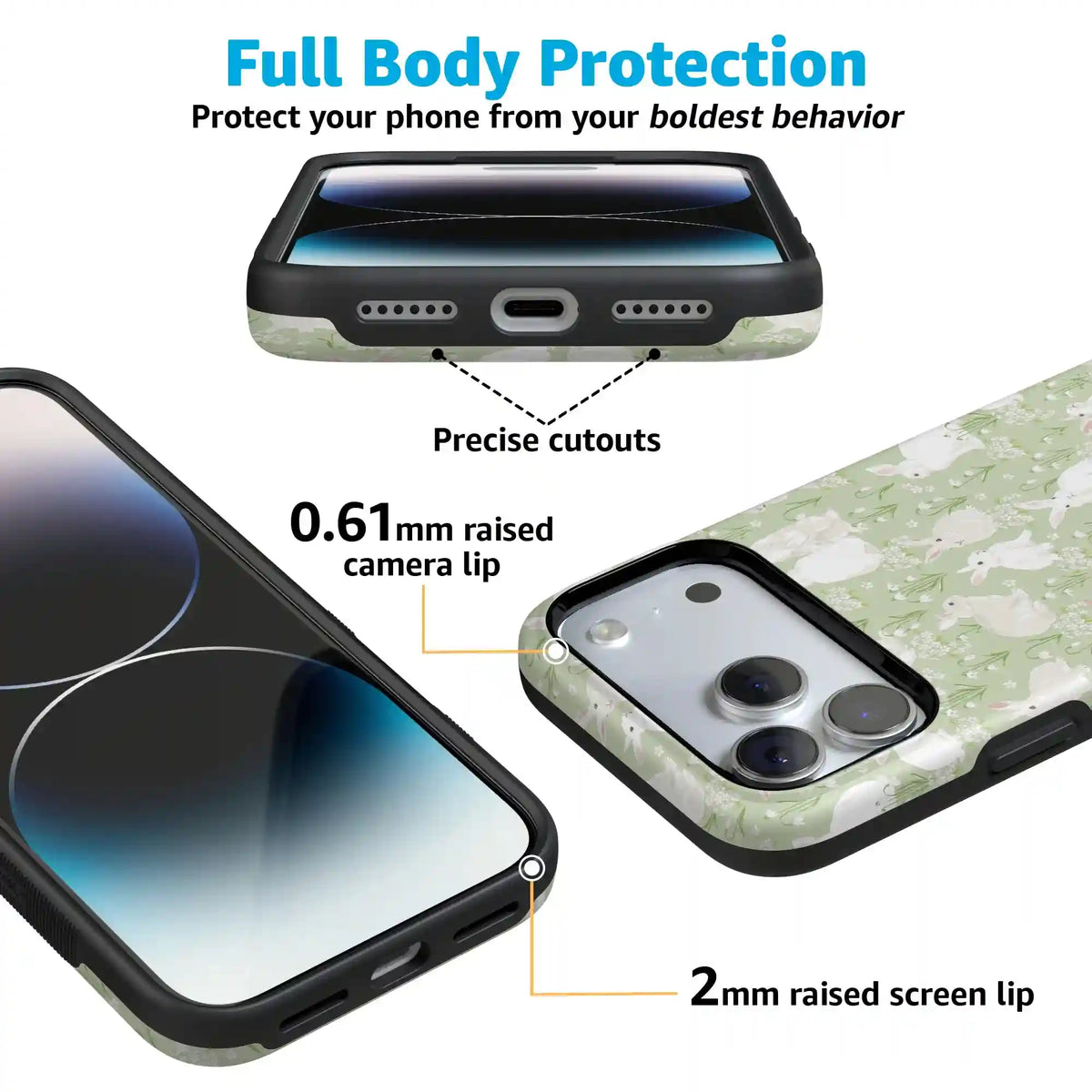 Hop to it | Green Bunny Case