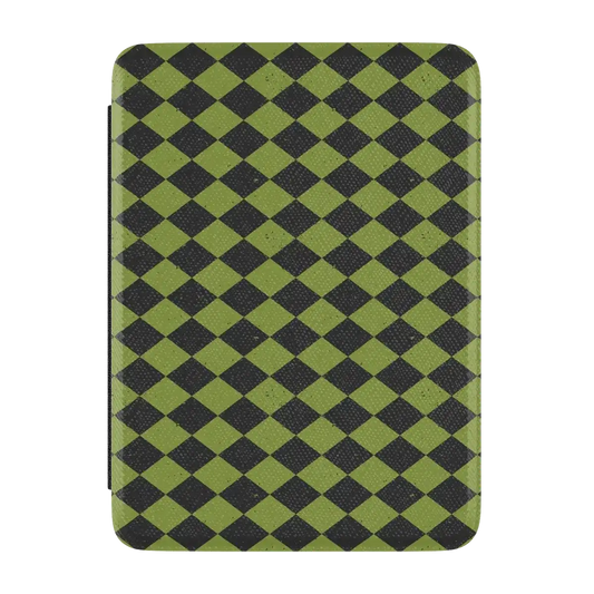 Wicked Hex | Green Checkered Kindle Case
