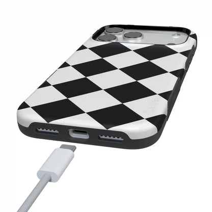 Black Checkerboard | High Contrast Design Case