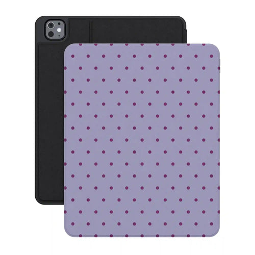 On the Dot | Purple & Plum Polka Dot iPad Case