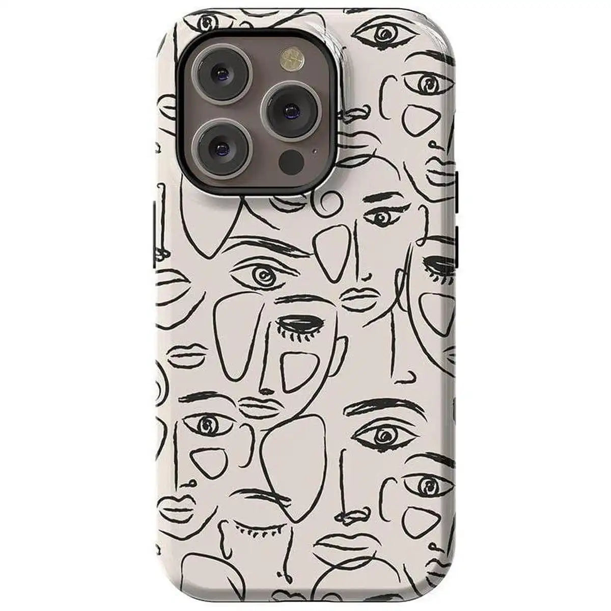 We're All Human | Minimal Face Art Case