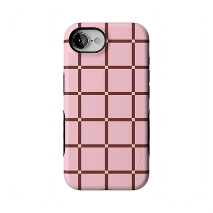 Uptown Gridlock | Pink Checkerboard Case