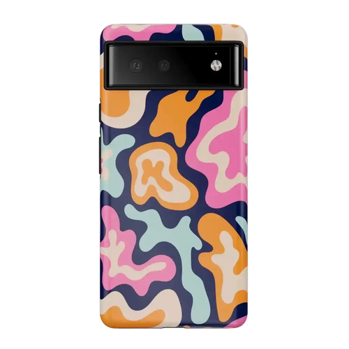 Midnight Color Splash | Abstract Retro Google Pixel Case