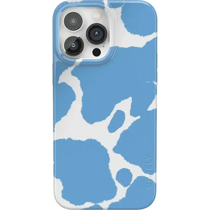 Current MOOd | Light Blue Cow Print Case