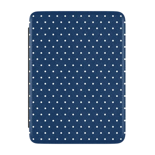 On the Dot | Navy Polka Dot Kindle Case