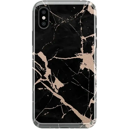 Hidden Gem | Rose Gold and Black Marble Case