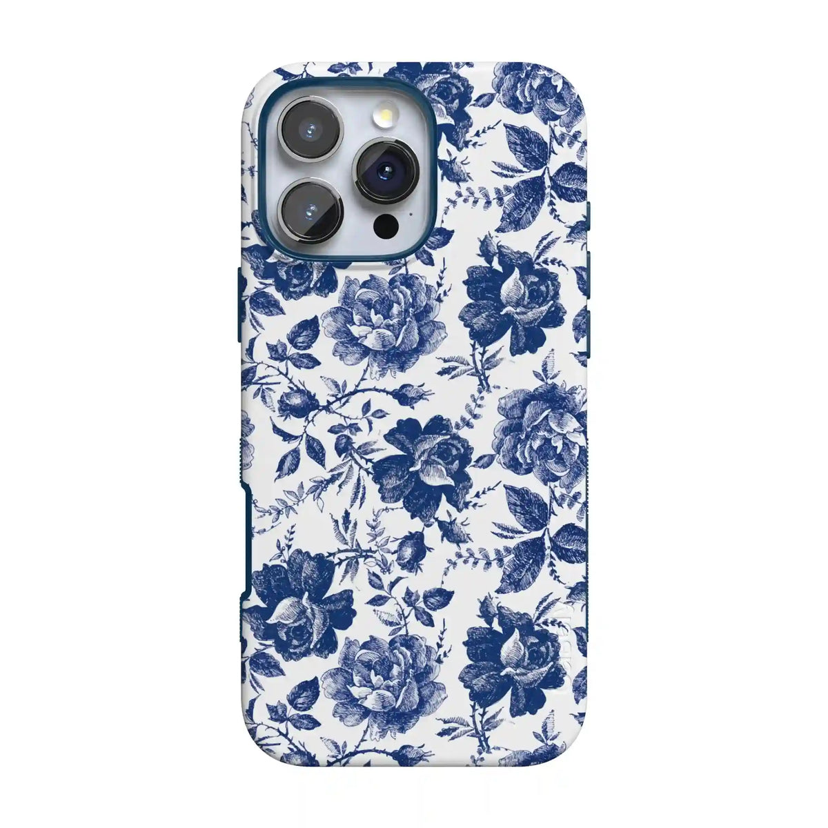 Rose to Fame | Blue & White Rose Floral Case
