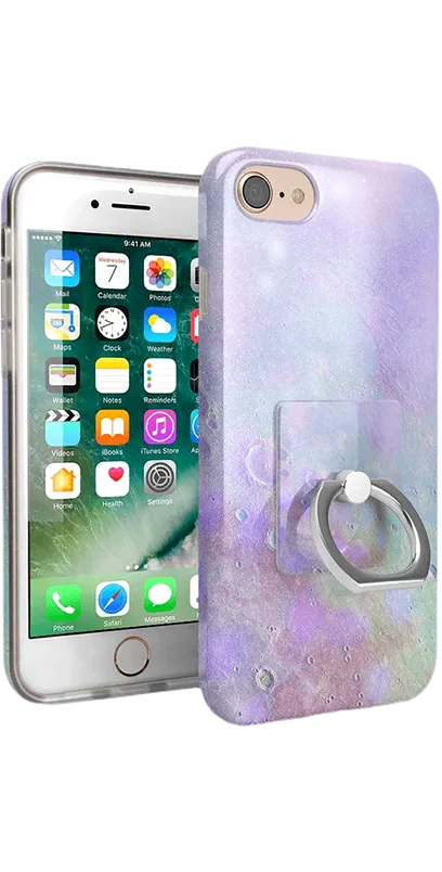Over the Moon | Pastel Marble Moon Phone Ring