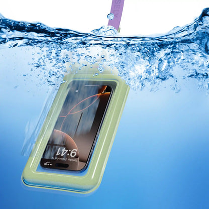 AquaBuddy | Kiwi Kiss Matcha Green Shimmer Waterproof Phone Pouch