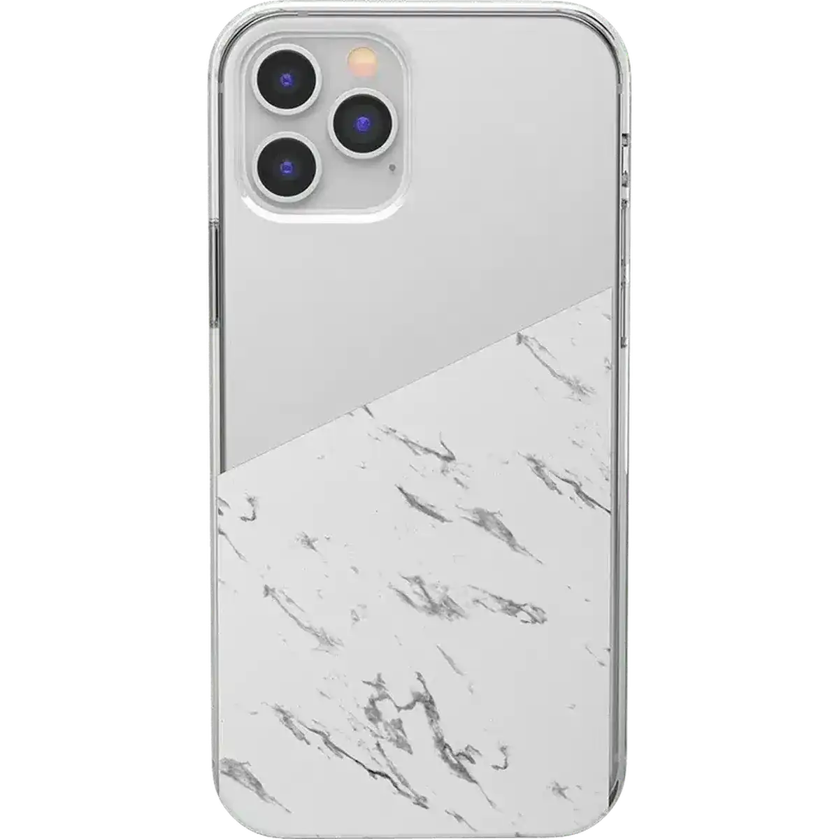 Let's Split | Half White Clear Marble Case