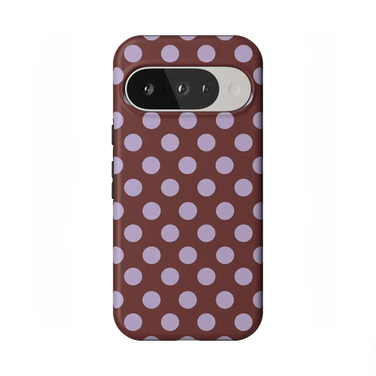 Spotted in SoHo | Burgundy Polka Dot Case