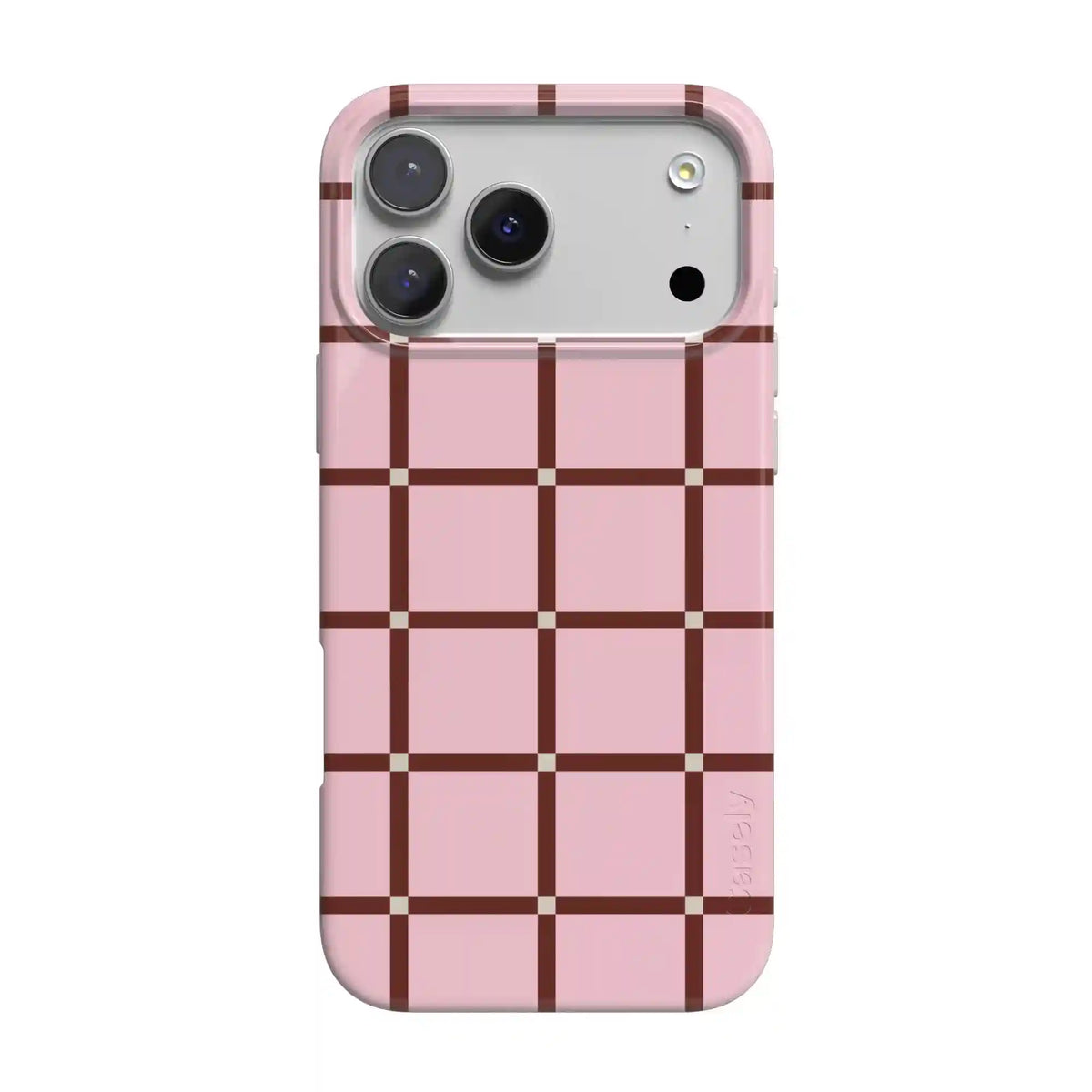Uptown Gridlock | Pink Checkerboard Case