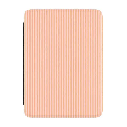 Stripes and the City | Orange & Pink Pinstripe Kindle Case