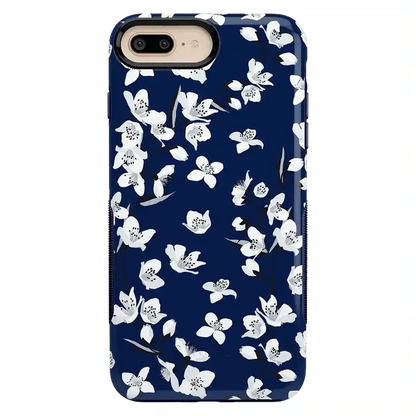 Floral Forest | Navy Cherry Blossom Floral Case