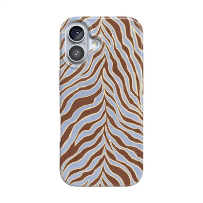 Untamed | Brown & Blue Zebra Case