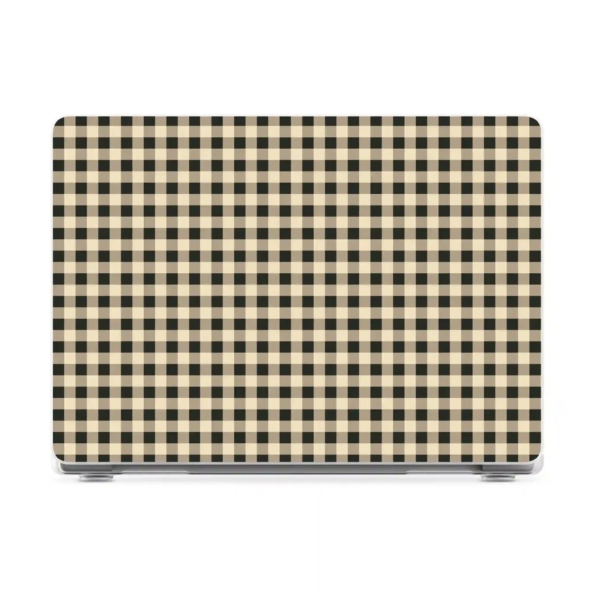 Cedar Lane | Black & Cream Gingham Laptop Shell
