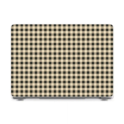 Cedar Lane | Black & Cream Gingham Laptop Shell