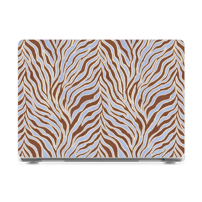 Untamed | Brown & Blue Zebra Laptop Shell