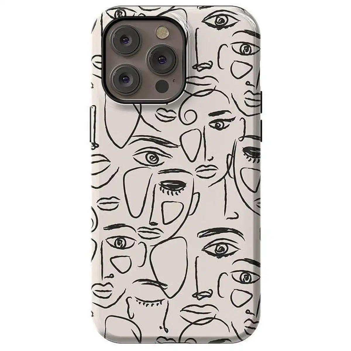 We're All Human | Minimal Face Art Case