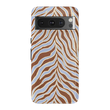 Untamed | Brown & Blue Zebra Case