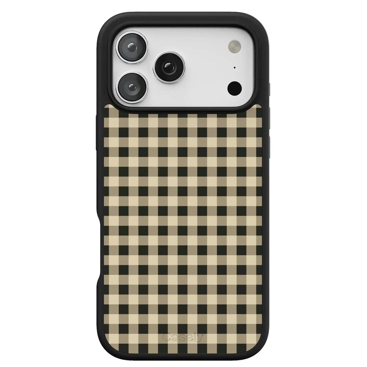 Cedar Lane | Black & Cream Gingham Case