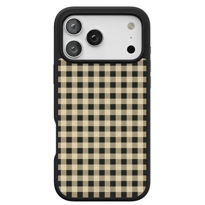 Cedar Lane | Black & Cream Gingham Case