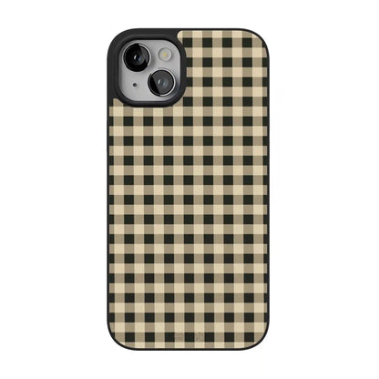 Cedar Lane | Black & Cream Gingham Case